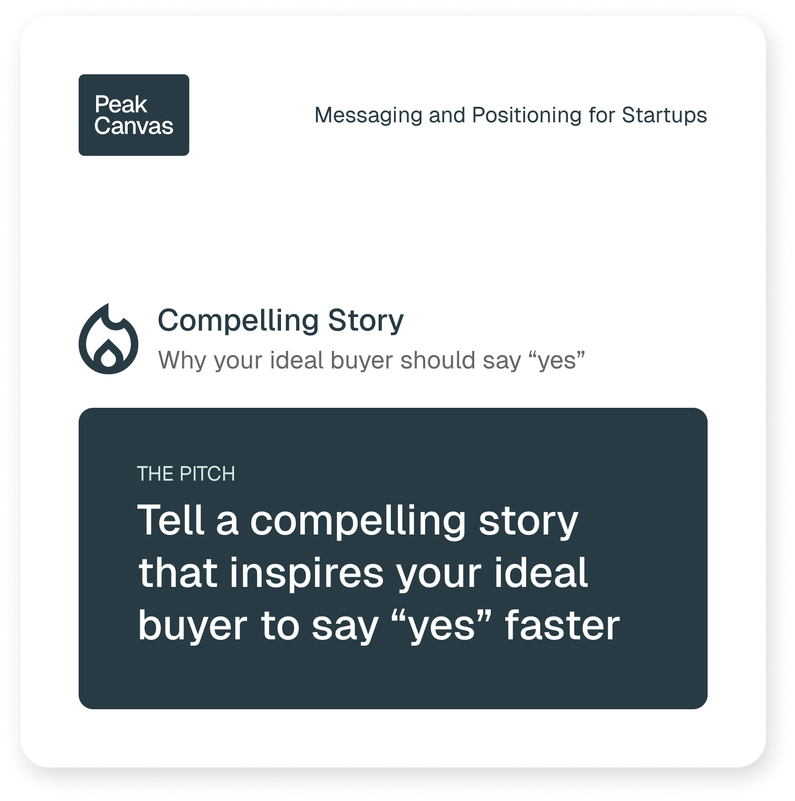 Turn fragmented messaging into a clear story that inspires your ideal buyer to say, “Yes, I need your product,” faster.
